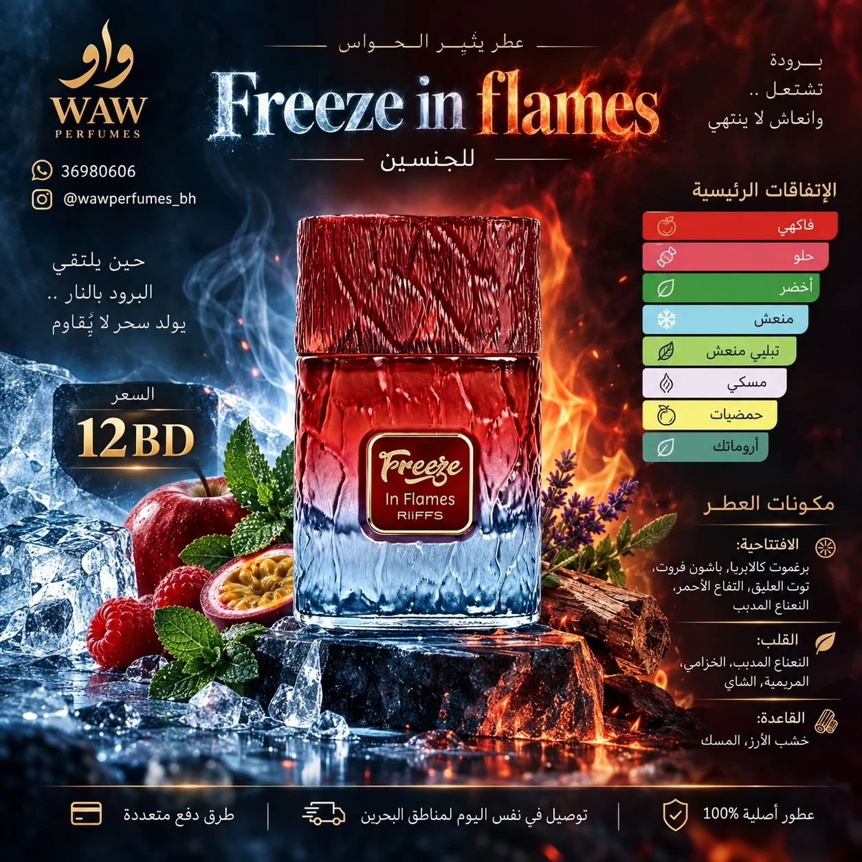 Freeze in flames Riiffs Perfumes