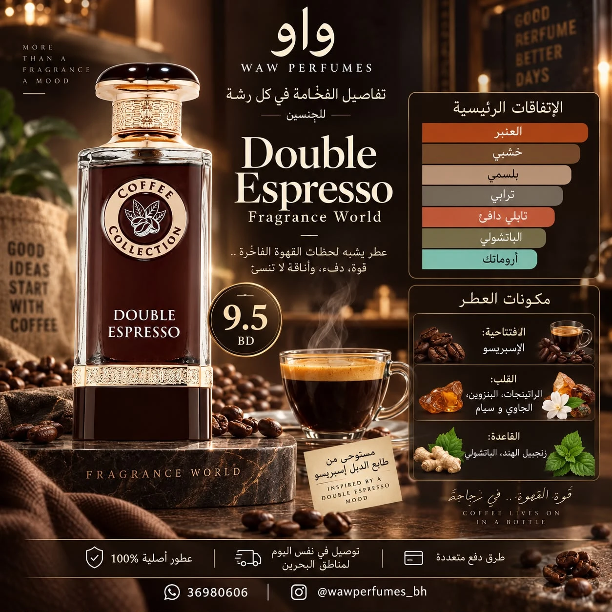 Double Espresso Fragrance World perfumes